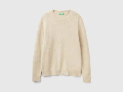 Sweater in wool and silk blend