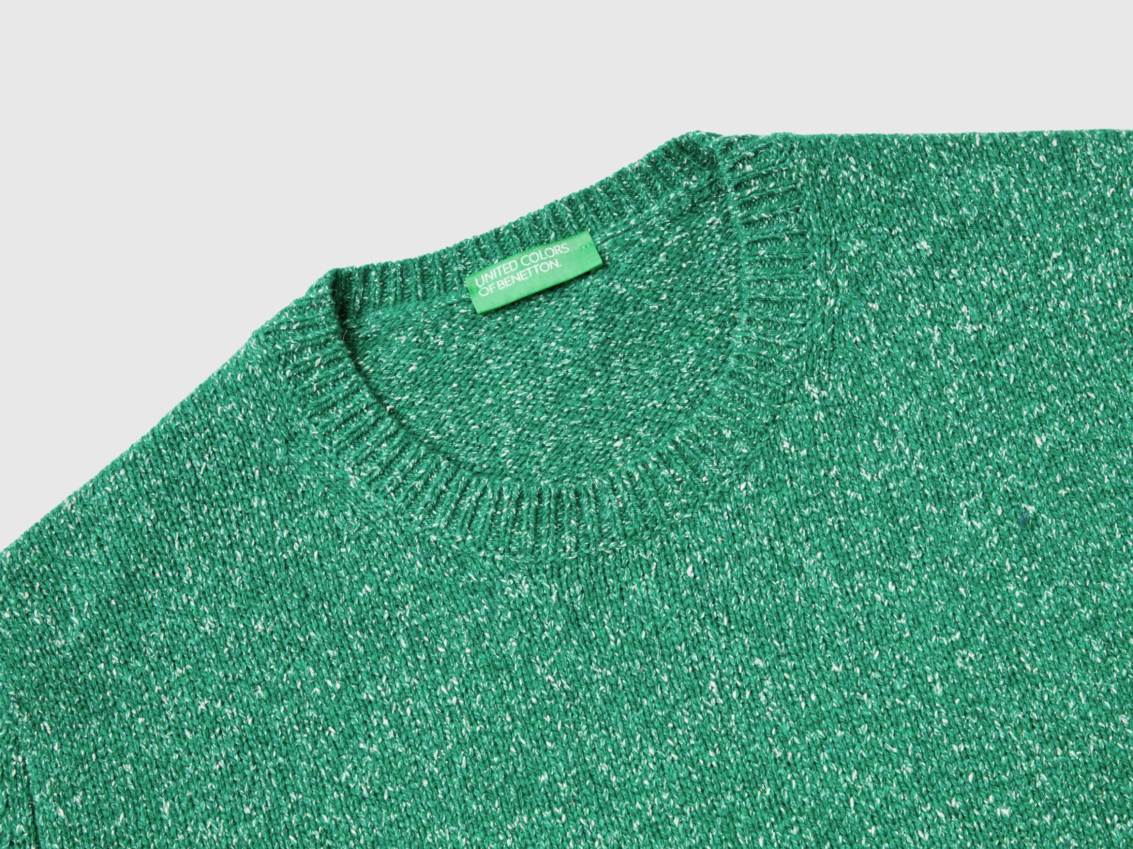Sweater in wool and silk blend