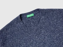 Sweater in wool and silk blend