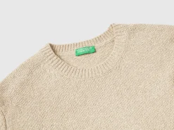 Sweater in wool and silk blend