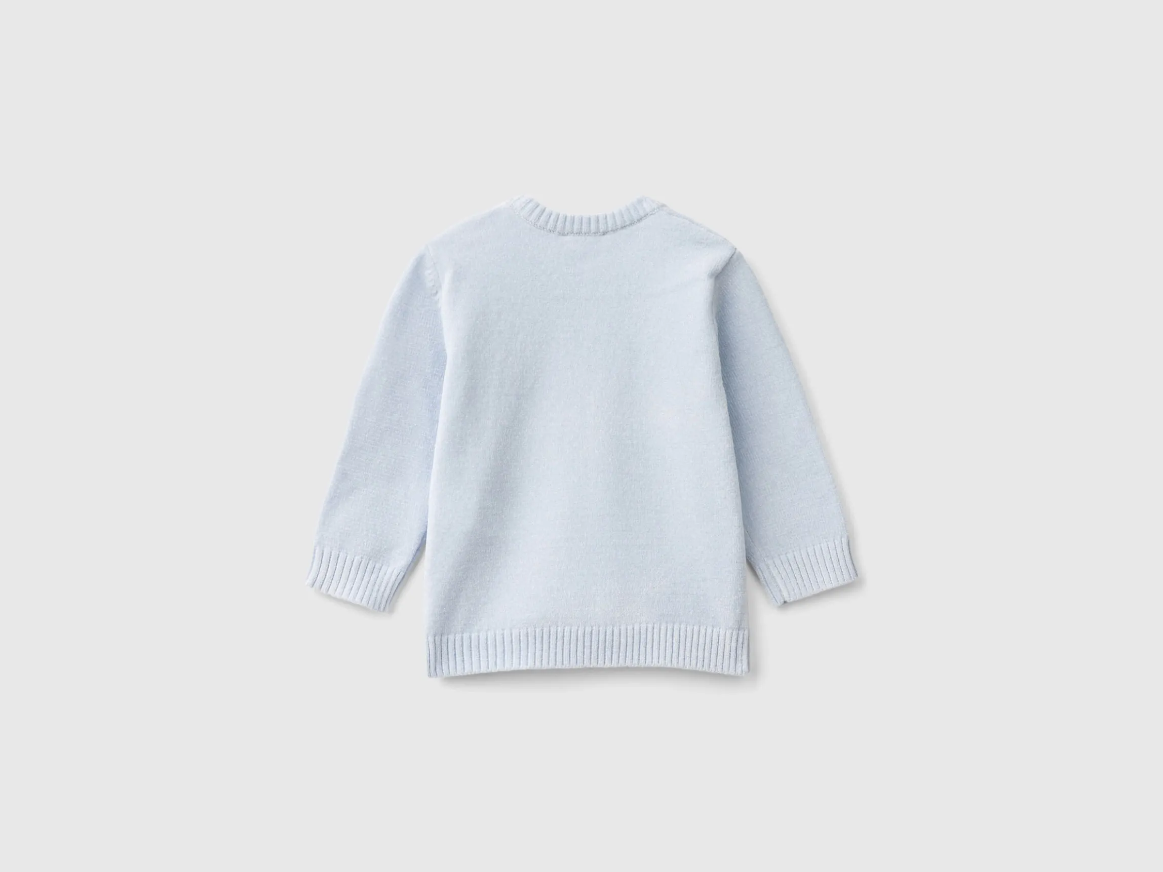 Sweater with bunny inlay
