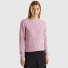 Sweater with cable knit
