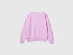 Sweater with embroidery in Merino wool