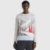 Sweater with ski graphic