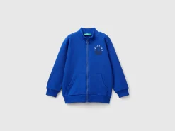 Sweatshirt in organic cotton with zip