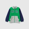 Sweatshirt in organic cotton with zip