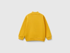 Sweatshirt in organic cotton with zip