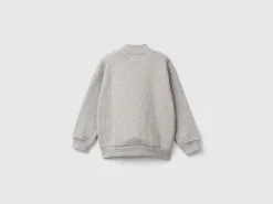 Sweatshirt in organic cotton with zip