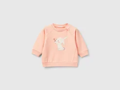 Sweatshirt with animal embroidery