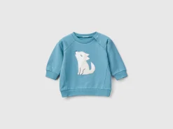 Sweatshirt with animal embroidery