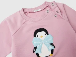 Sweatshirt with animal embroidery