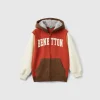 Sweatshirt with lined hood