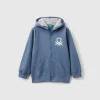 Sweatshirt with lined hood