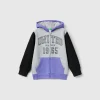 Sweatshirt with lined hood