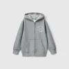 Sweatshirt with lined hood