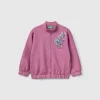 Sweatshirt with petal applique