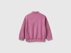 Sweatshirt with petal applique