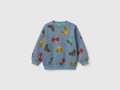 Sweatshirt with tractor print