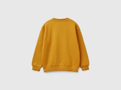 Sweatshirt with velvet effect print