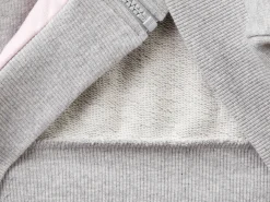 Sweatshirt with zip and collar