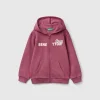 Sweatshirt with zip and sequins
