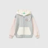 Sweatshirt with zip and sequins