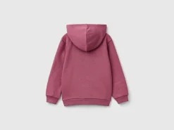 Sweatshirt with zip and sequins