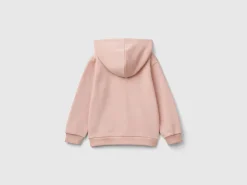 Sweatshirt with zip and sequins