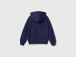 Sweatshirt with zip and sequins