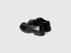 Synthetic patent leather moccasins