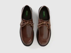 Synthetic patent leather moccasins