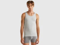 Tank top in organic stretch cotton