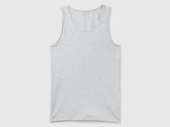 Tank top in organic stretch cotton