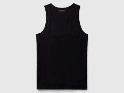 Tank top in organic stretch cotton