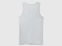 Tank top in organic stretch cotton