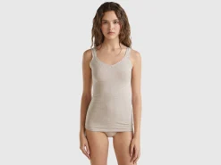 Tank top in super stretch organic cotton