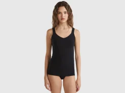 Tank top in super stretch organic cotton