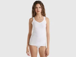 Tank top in super stretch organic cotton