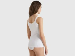 Tank top in super stretch organic cotton