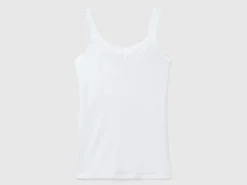 Tank top in super stretch organic cotton