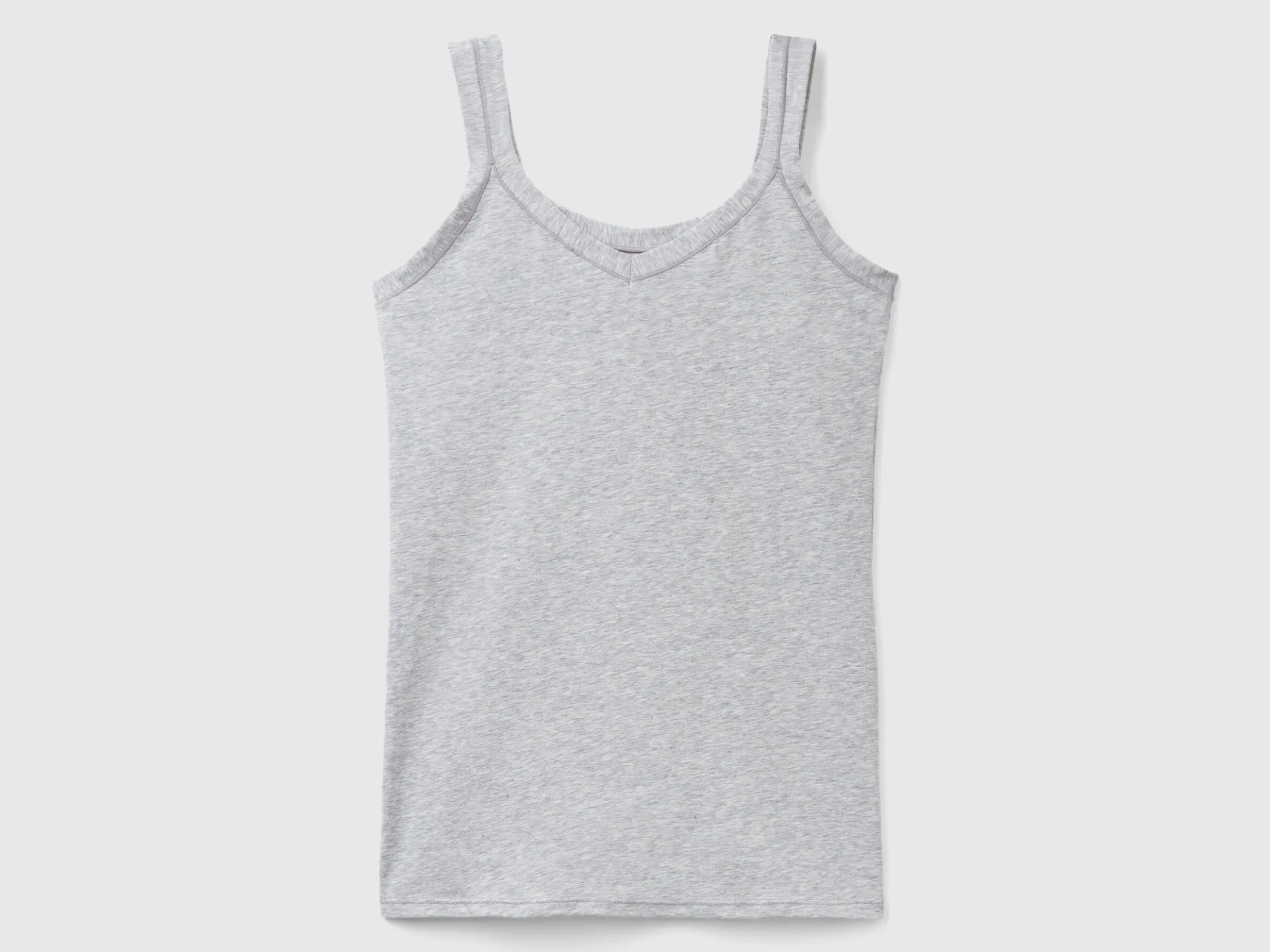 Tank top in super stretch organic cotton