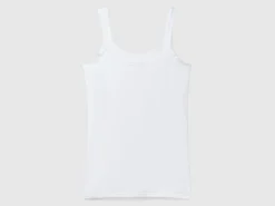 Tank top in super stretch organic cotton