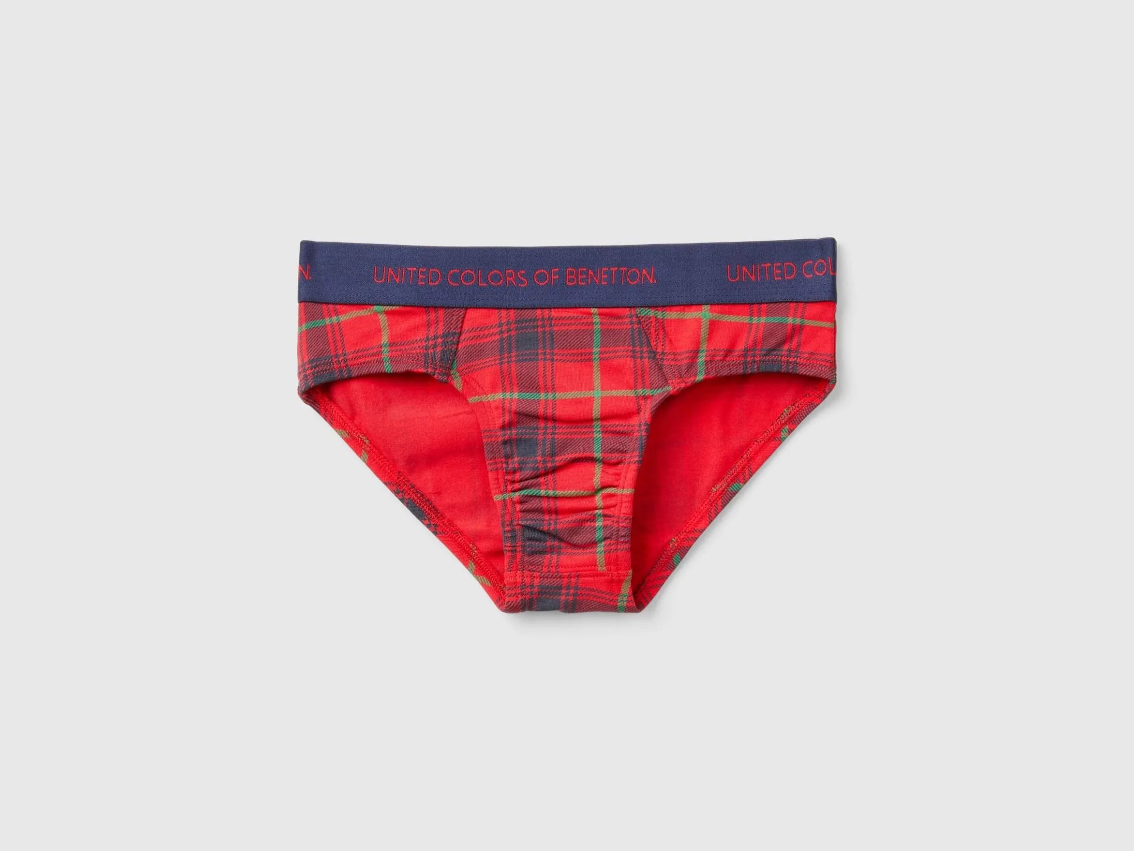 Tartan check briefs