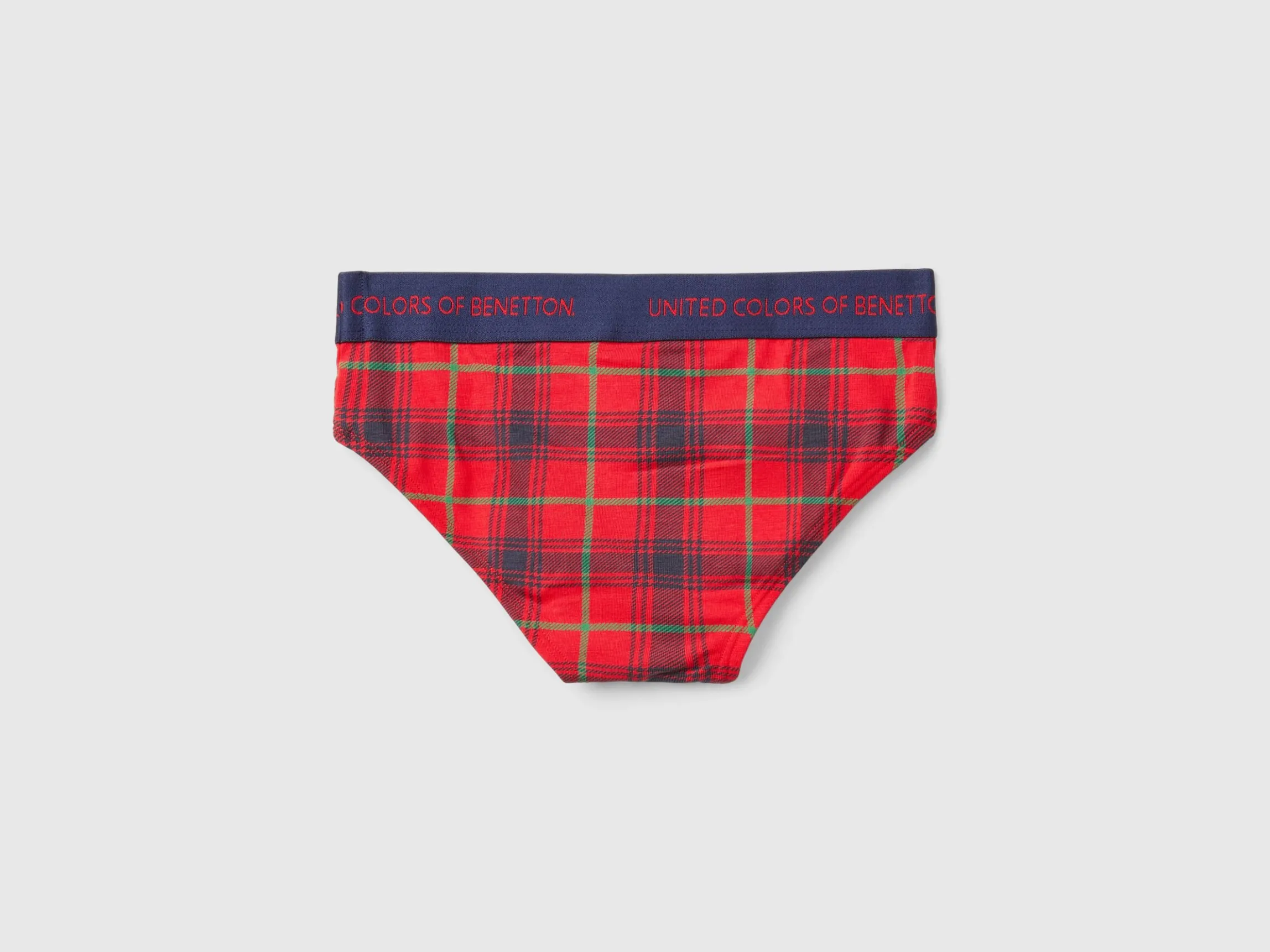 Tartan check briefs