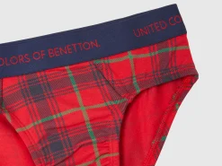 Tartan check briefs