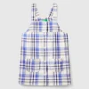 Tartan dungaree dress