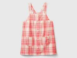 Tartan dungaree dress
