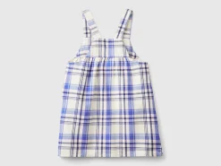 Tartan dungaree dress