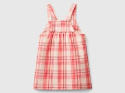 Tartan dungaree dress