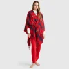 Tartan jacquard cape
